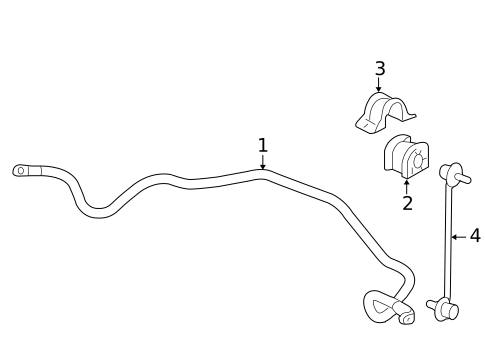 Stabilizer Bar & Components for 2014 Honda Pilot #1