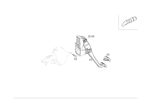 Pedal Assembly with Bearing for 2016 Mercedes-Benz B250e #0