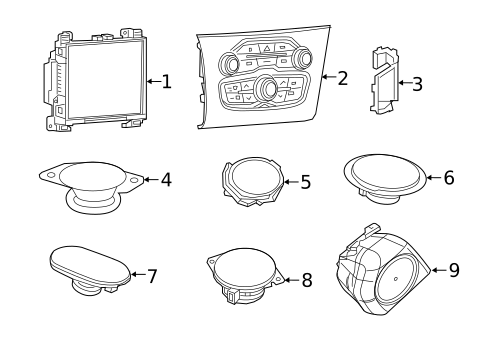 Antenna & Radio for 2015 Chrysler 300 #1