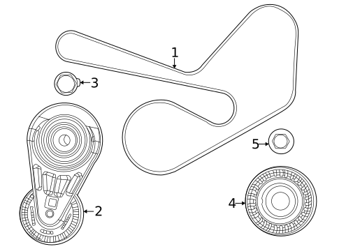 Belts & Pulleys for 2024 Jeep Compass #0