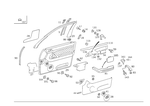 1406901087 - Doors: Trim Molding for Mercedes-Benz Image