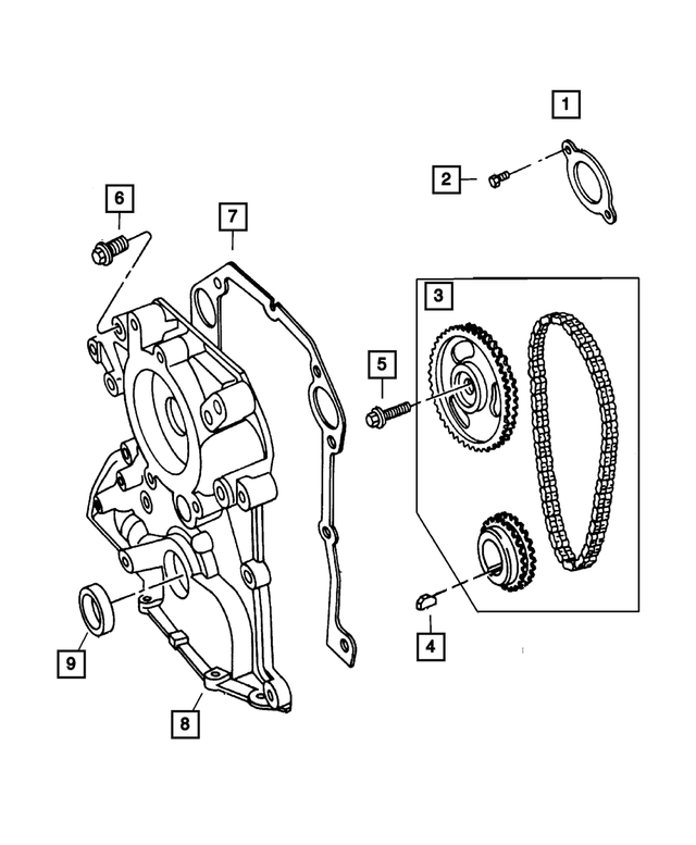 4763731AI - : Timing Case Cover for Mopar Image