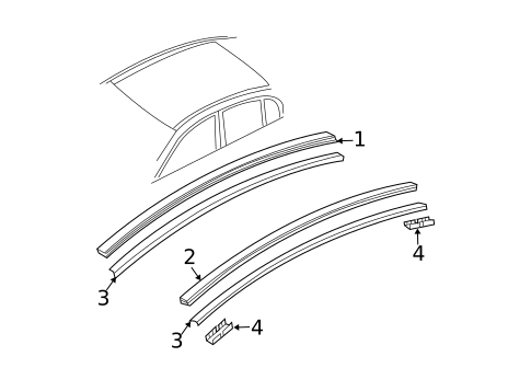 Exterior Trim - Roof for 2003 INFINITI G35 #0