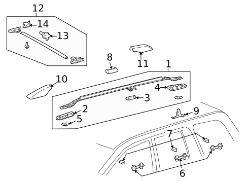 Luggage Carrier for 2009 Toyota Land Cruiser #0
