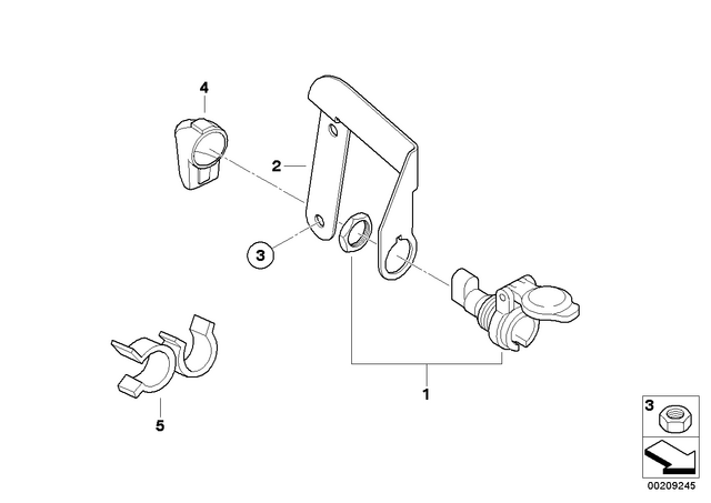61131391630 - General Electrical System: Plug-in Socket -  for BMW-Motorrad Image