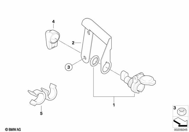 61347714741 - General Electrical System: Onboard socket for BMW-Motorrad Image
