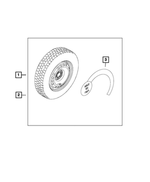 68427540AA - Wheels: Temporary Spare Tire Warning Label for Mopar Image