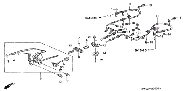 Parking Brake for 2001 Acura NSX #0