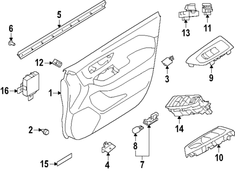 Interior Trim - Front Door for 2025 Subaru Forester #0