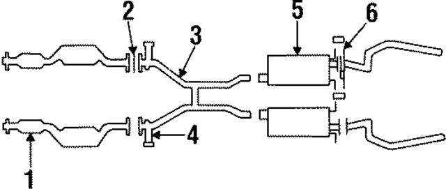 F5AZ5C263A - Exhaust: Muffler &amp; Pipe Hanger for Ford Image