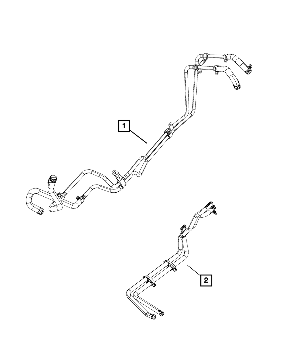 Heater Core Hose - Mopar (68297637AA)