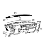 7LB18TX7AA - : Instrument Panel End Cap for Mopar Image