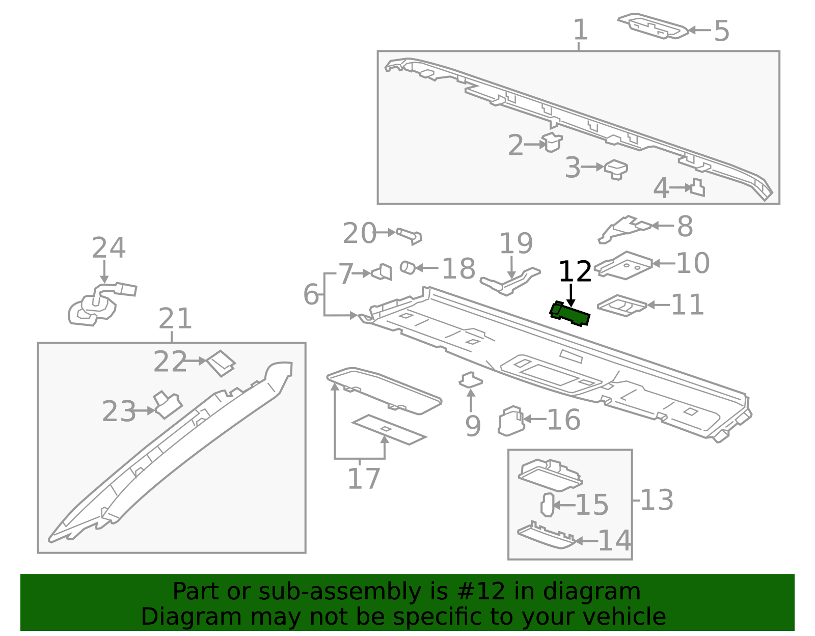 2013-2016 GM Instrument Panel Airbag Arming Status Display 84059830 GM ...