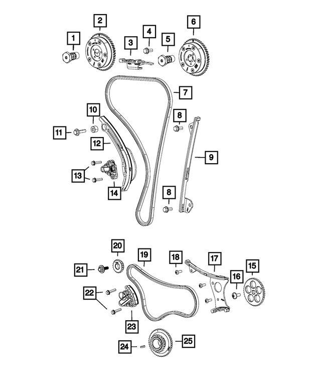 6100306 - 2.0L I4 DOHC DI Turbo ; Engine: Hex Head Bolt And Coned Washer, Mounting for Mopar Image