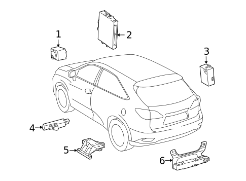 Keyless Entry Components for 2015 Lexus RX350 #0