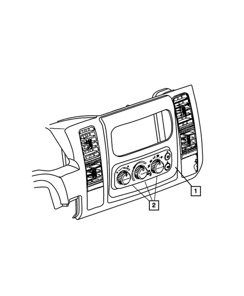 Air Conditioner and Heater Controls for 2004 Dodge Dakota #0
