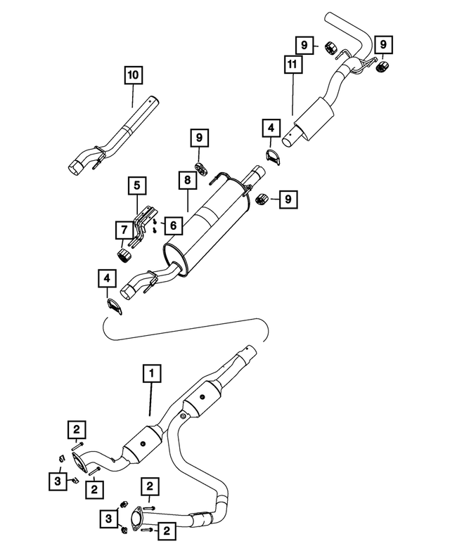 52122696AF - Exhaust: Exhaust Bracket for Mopar Image image