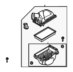9G1Z9600A - Engine: Air Cleaner Assembly for Ford: Flex, Taurus, Taurus X | Lincoln: MKS | Mercury: Sable Image