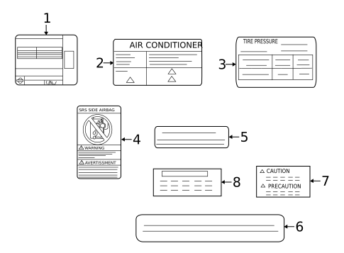 Labels for 2019 Nissan Versa #0