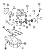 4850660AC - : Engine Oil Pump for Mopar Image
