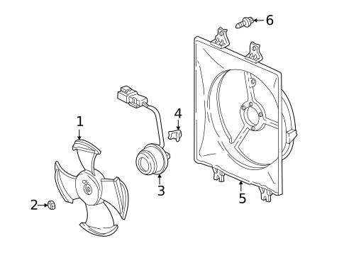 Condenser Fan for 2005 Acura MDX #0