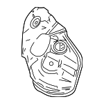 171680P040 - Exhaust: Manifold Cover for Toyota: Avalon, Camry, Highlander, Sienna Image