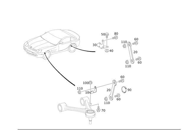 1993270140 - Springs, Suspension and Hydraulics: Holder for Mercedes-Benz Image image