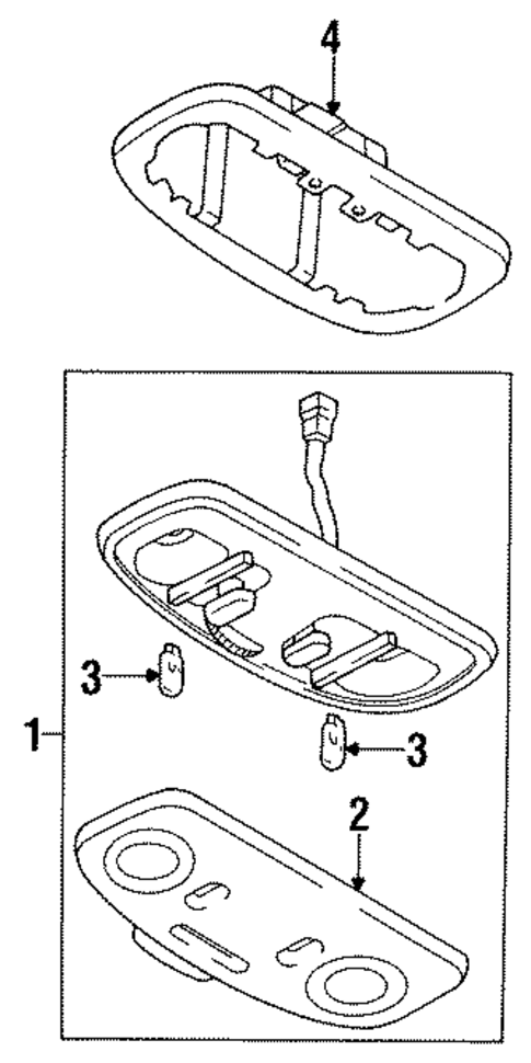 Overhead Console for 1993 Mazda RX-7 #0