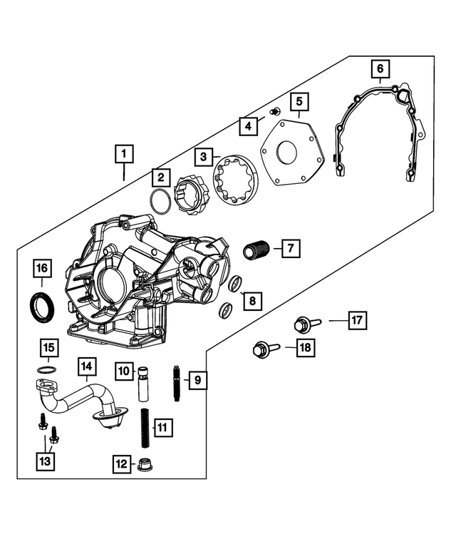68095099AA - 1.4L Gas; Engine: Hex Head Bolt And Coned Washer, Mounting for Mopar Image