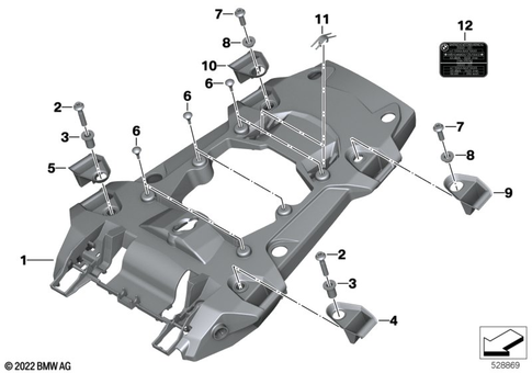 Rear Wheel Cover, License Plate Bracket for 2018 BMW-Motorrad R 1250 GS #0
