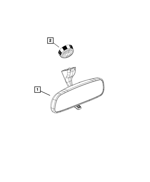 Glass and Interior Rear View Mirror for 2016 Ram ProMaster 2500 #4