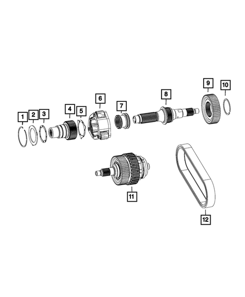 Gear Train for 2024 Jeep Wrangler #1