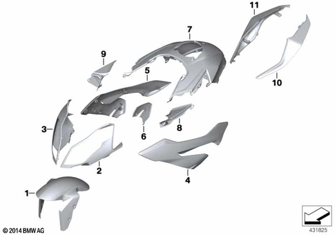 Painted Parts for 2014 BMW-Motorrad S 1000 XR #0