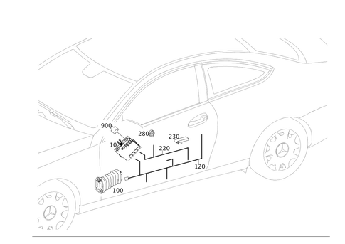 Door Wiring Harness and Door Control Unit for 2012 Mercedes-Benz C350 #0