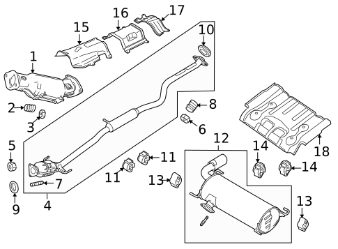 Exhaust Components for 2011 Mazda CX-7 #0