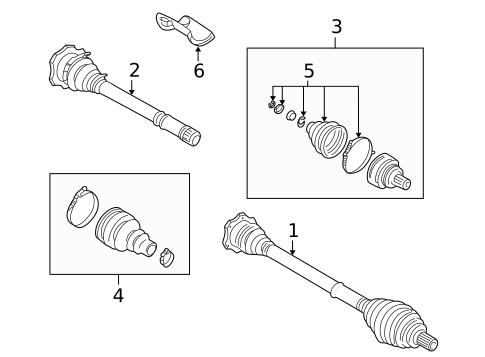 Drive Axles for 2002 Volkswagen Passat #2