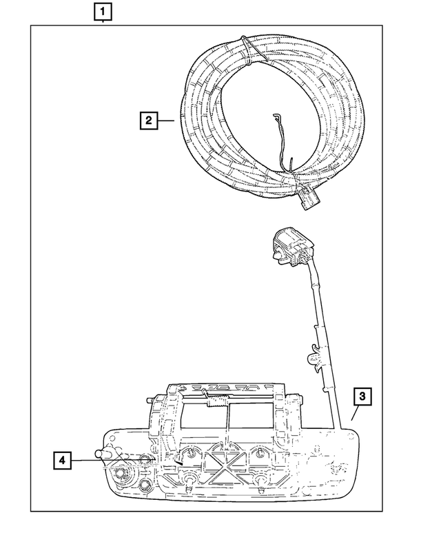 56054164AD - Mopar Accessories - Component Parts: Camera for Mopar Image