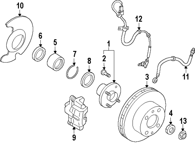 410010M800 - : Disc Brake Caliper for Nissan Image