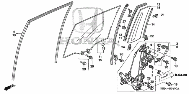 Slide Door Windows  - Regulator for 2007 Honda Odyssey #0
