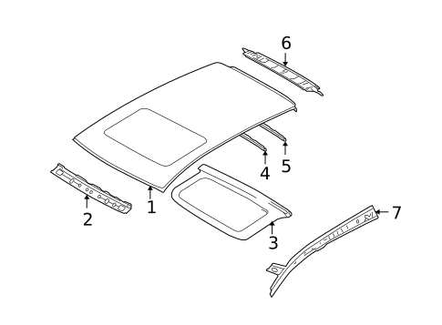 Roof & Components for 2010 Nissan Versa #0