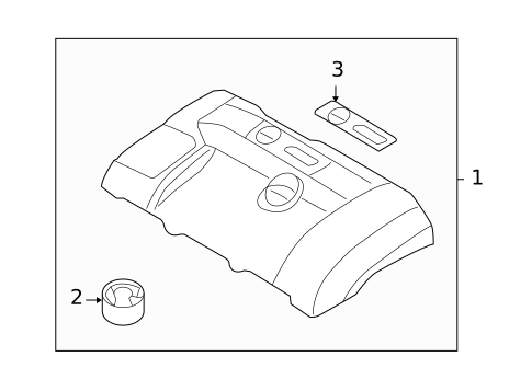Engine Appearance Cover for 2011 Volvo XC70 #0