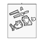 537010E040 - Body: Apron Assembly for Toyota: Highlander Image