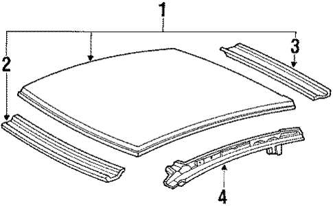 Roof & Back Glass for 1989 Honda Civic #0