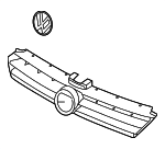 5G0853651AZLL - Body: Grille for Volkswagen: Golf, Golf SportWagen Image