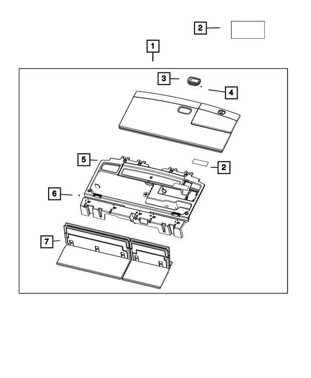 6ZH07WA6AG - Interior Trim: Cargo Area Bin for Mopar Image