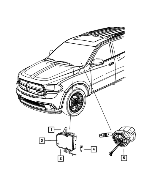 Keys, Modules and Engine Controllers for 2012 Dodge Durango #1