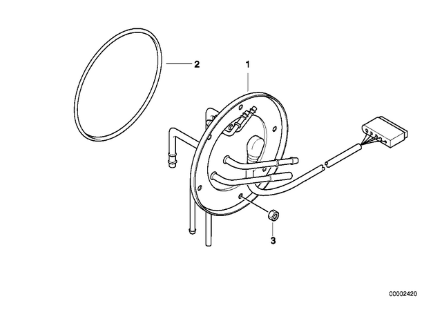 16141341008 - Fuel Supply: O-Ring -  for BMW-Motorrad Image