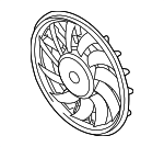 8K0959455T - Cooling System: Fan &amp; Motor for Audi Image image