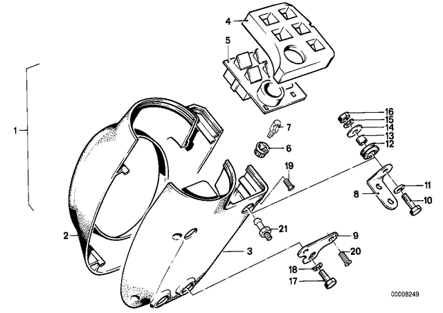 62211244133 - : Bracket Upper Left for BMW-Motorrad Image