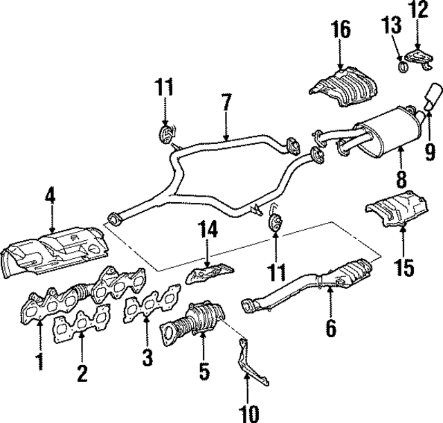 1717346040 - : Exhaust Manifold Gasket for Toyota Image